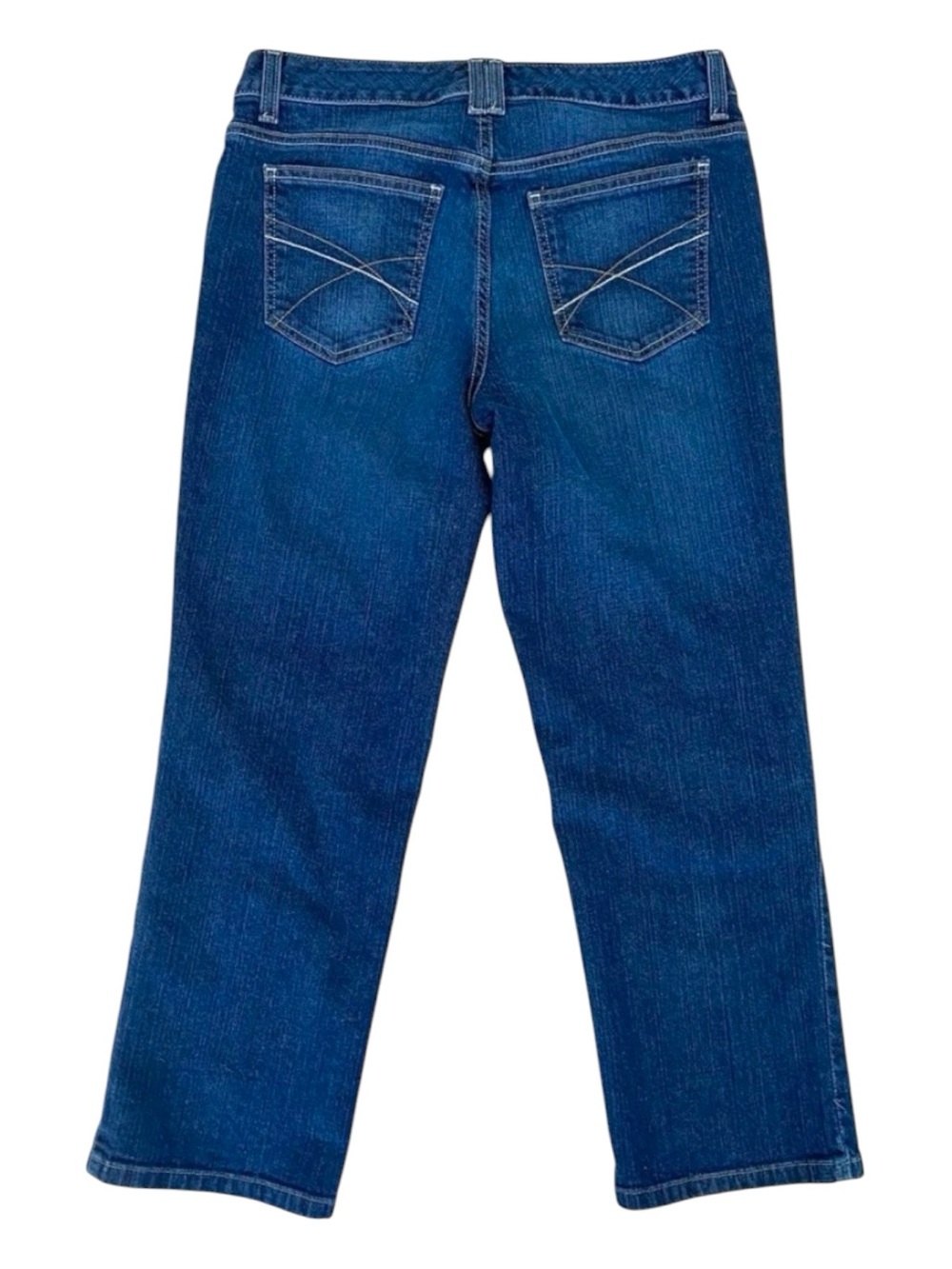 Tommy Hilfiger jeans spirit crop blue stretchy denim medium rise straight leg 6